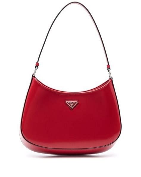 prada red bag cleo|prada red patent bag.